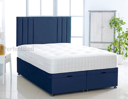 Chloe Ottoman Plush Divan Bed set with Headboard