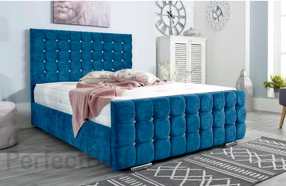 Diamond Chenille Frame Bed set