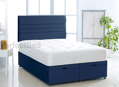 Katie Ottoman Plush Divan Bed set with Headboard