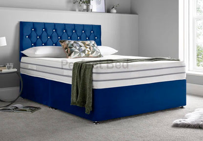 Monti Plush Divan Bed with Headboard