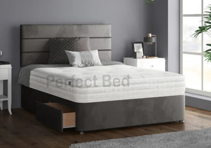 Katie Plush Divan Bed with Headboard